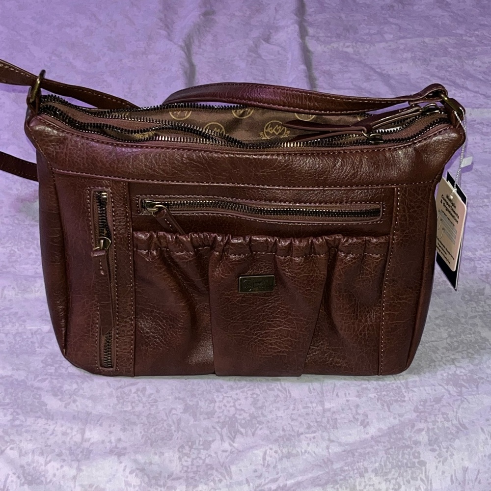 White Mountain Brown Crossbody Bag